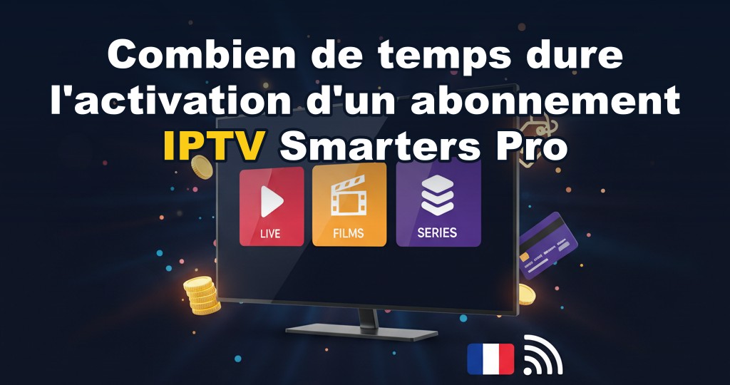 Processus de commande et activation d'un abonnement IPTV Smarters Pro sur un écran d'ordinateur