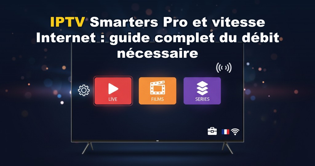 Graphique comparant les vitesses Internet recommandées pour l'IPTV en SD, HD et 4K